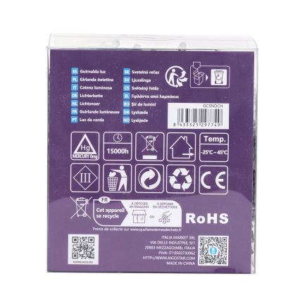 Aigostar - girlanda zewnętrzna LED 300xLED/8 funkcji 3xAA 15,3m IP44 wielokolorowa