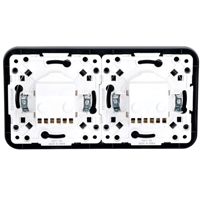 Aigostar - Gniazdko domowe 2Z SCHUKO 250 V / 16 A
