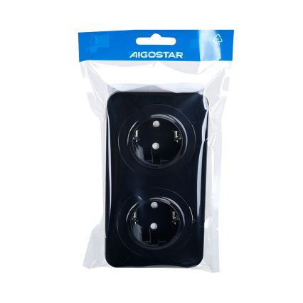 Aigostar - Gniazdko domowe 2Z SCHUKO 250 V / 16 A