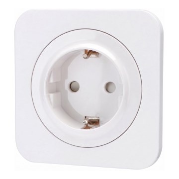 Aigostar - Gniazdko domowe z ramką SCHUKO 250V/16A białe