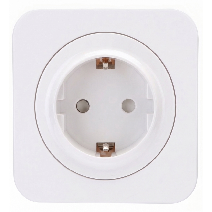 Aigostar - Gniazdko domowe z ramką SCHUKO 250V/16A białe