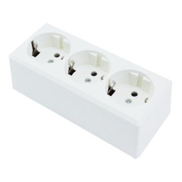 Aigostar - Gniazdo domowe 3x SCHUKO 250 V/16 A
