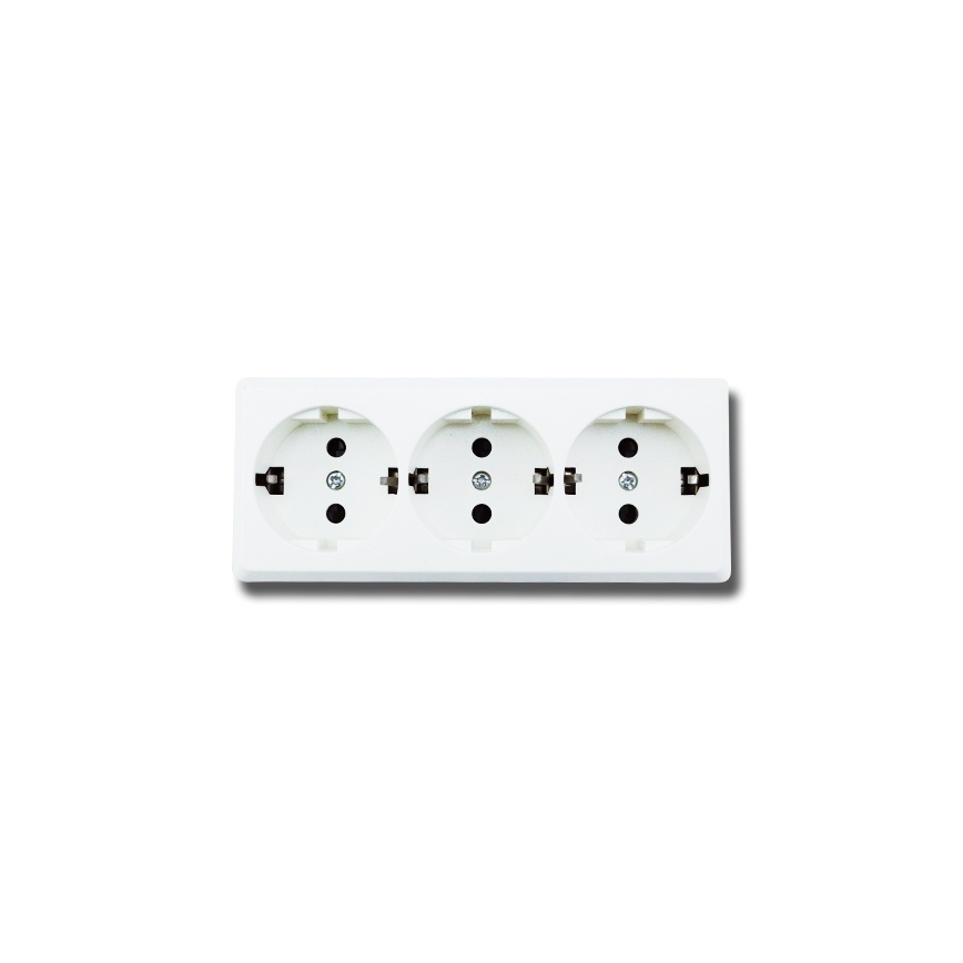 Aigostar - Gniazdo domowe 3x SCHUKO 250 V/16 A
