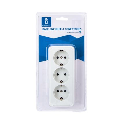 Aigostar - Gniazdo domowe 3x SCHUKO 250 V/16 A