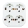Aigostar - Gniazdo domowe 4-gniazdowe SCHUKO 250 V/16 A