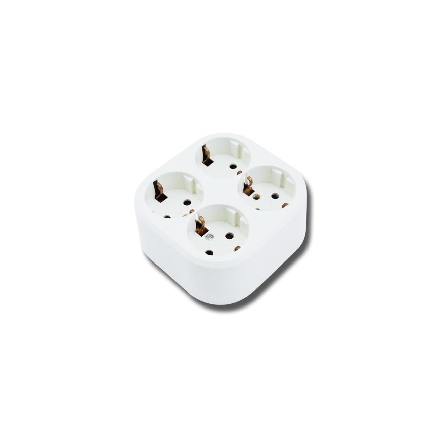 Aigostar - Gniazdo domowe 4-gniazdowe SCHUKO 250 V/16 A