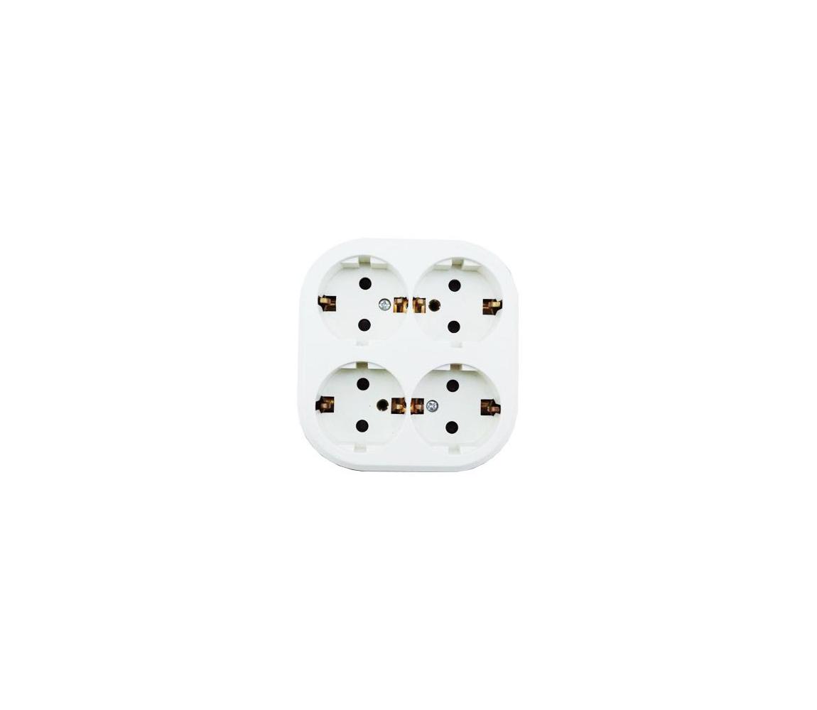 - Gniazdo domowe 4x SCHUKO 250/16A