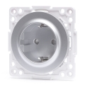 Aigostar - Gniazdo domowe bez ramki SCHUKO 250V/16A srebrne