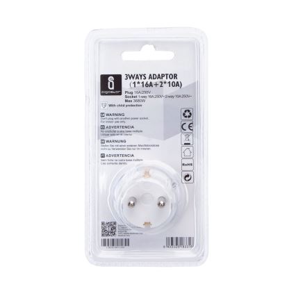 Aigostar - Gniazdo dystrybucyjne 1x16A/230V + 2x10A