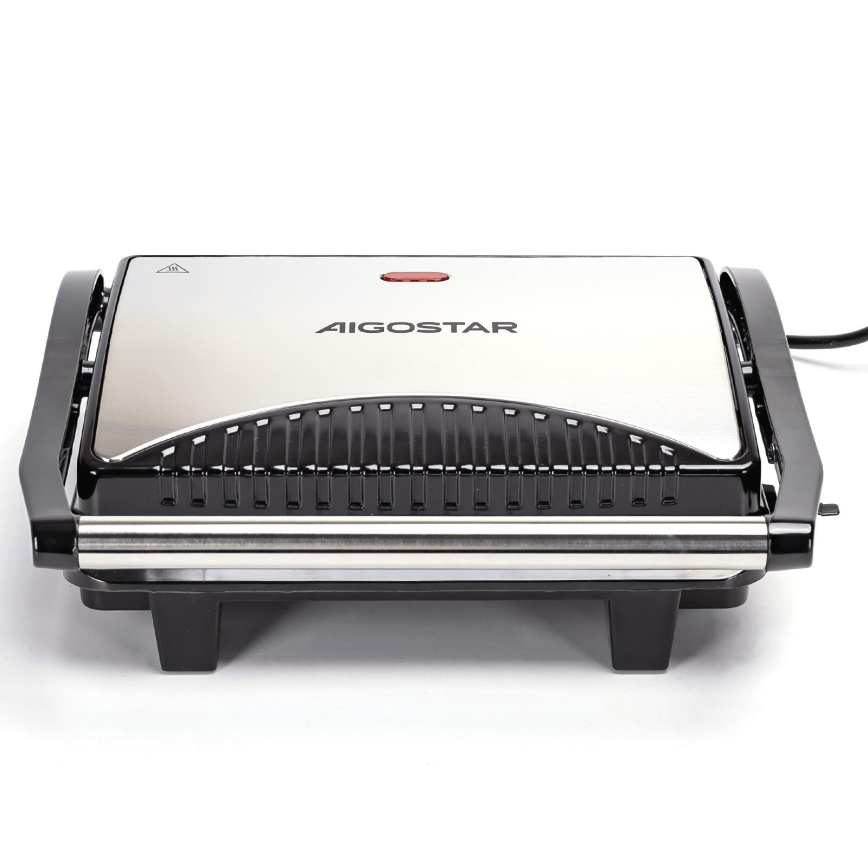 Aigostar - Grill elektryczny 1000W/230V czarny/matowy chrom