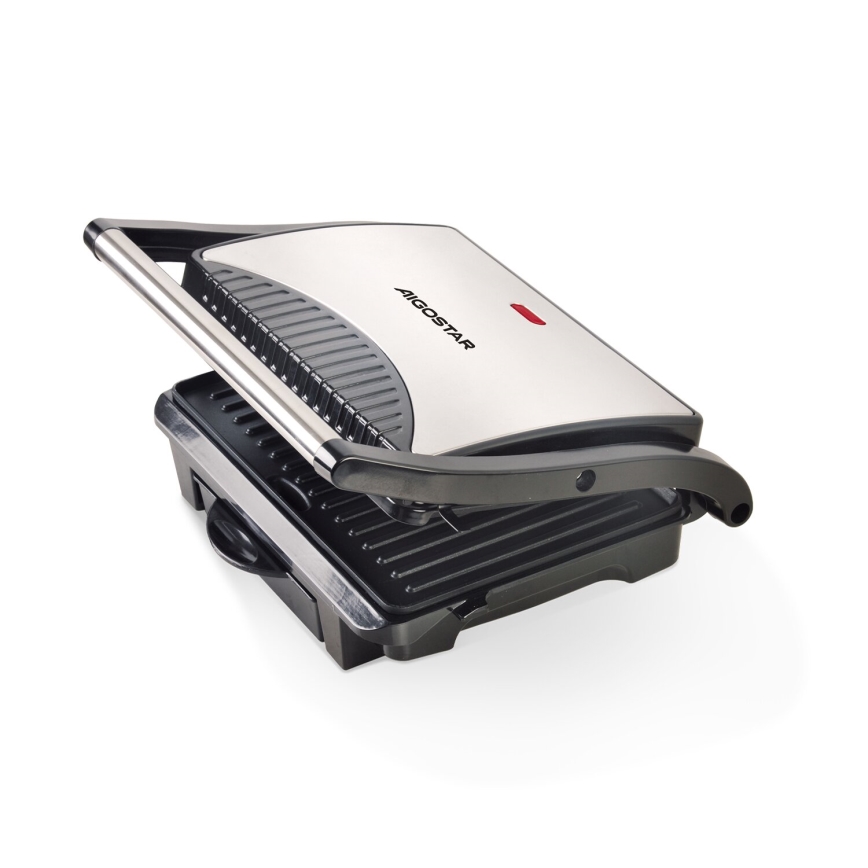Aigostar - Grill elektryczny 1000W/230V czarny/matowy chrom