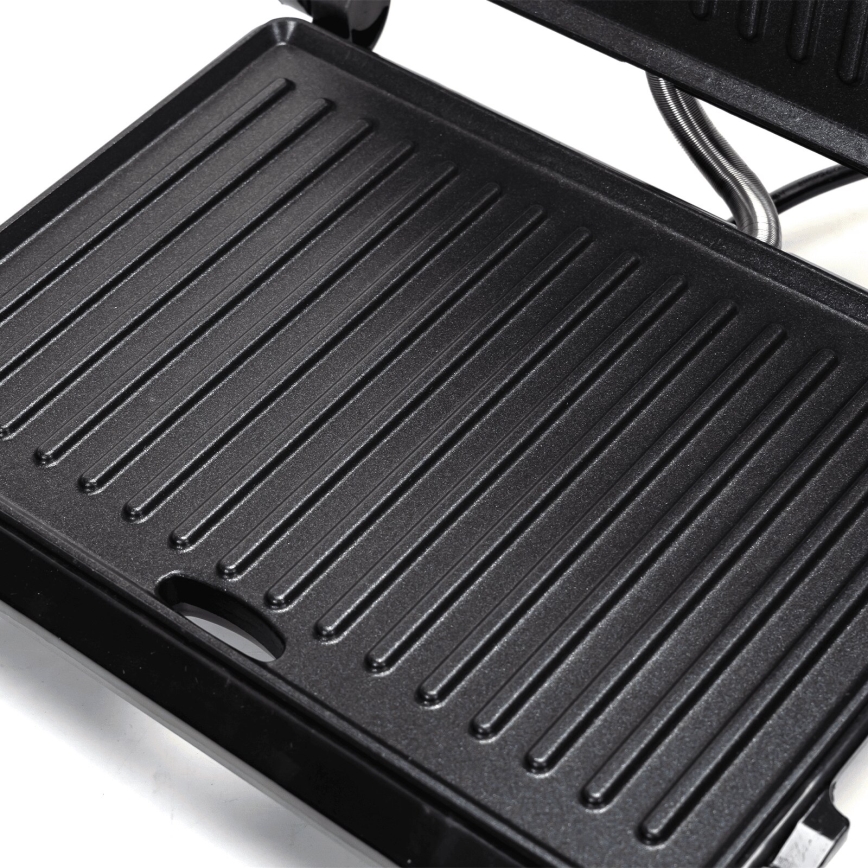 Aigostar - Grill elektryczny 1000W/230V czarny/matowy chrom