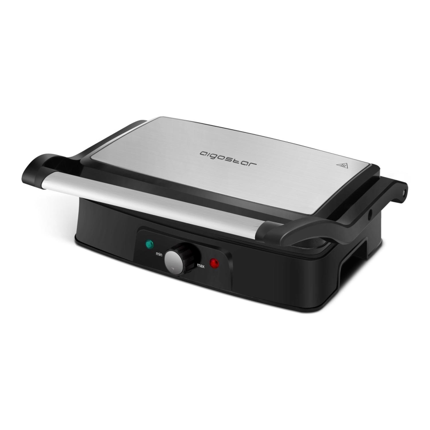 Aigostar - Grill elektryczny 1500W/230V matowy chrom/czarny