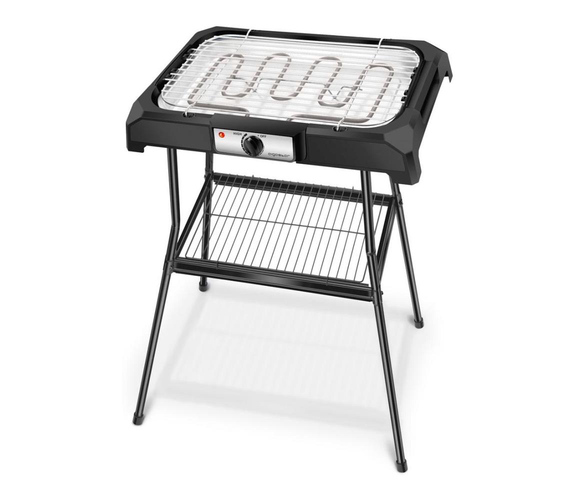 - Grill elektryczny ze stojakiem 2000W/230V czarny