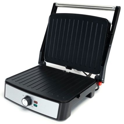 Aigostar - Grill kontaktowy 2200W/230V czarny/stal nierdzewna