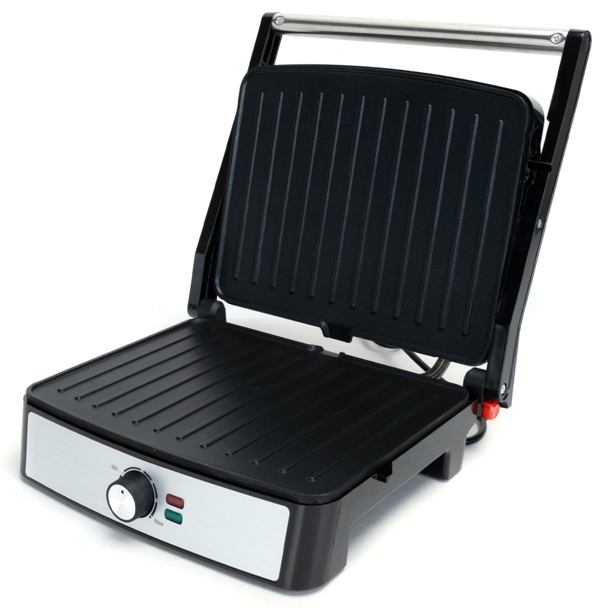Aigostar - Grill kontaktowy 2200W/230V czarny/stal nierdzewna