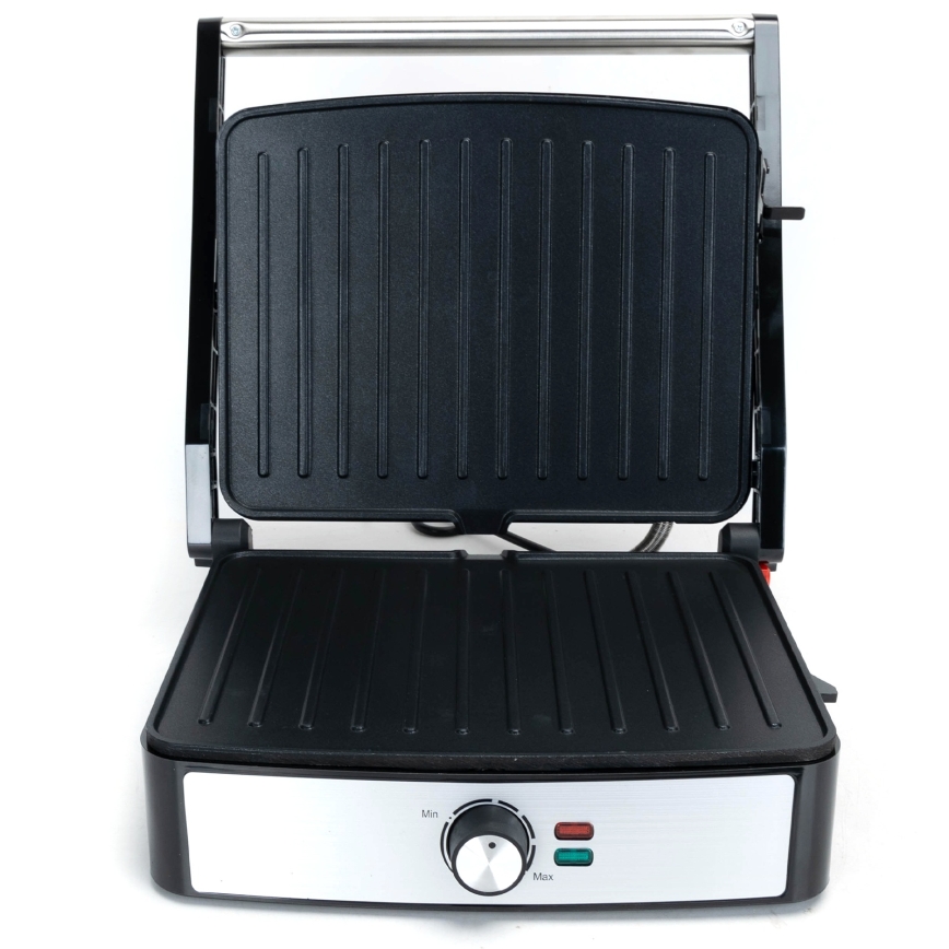 Aigostar - Grill kontaktowy 2200W/230V czarny/stal nierdzewna