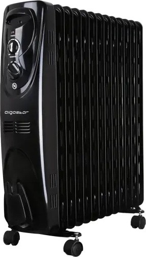 Aigostar - Grzejnik olejowy z 13 żeber 2500W/230V czarny