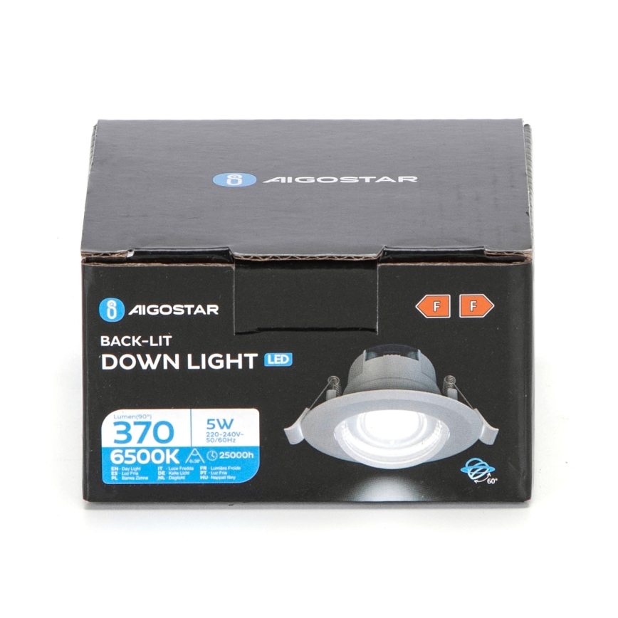 Aigostar - Halogenowe oświetlenie sufitowe LED/5W/230V 6500K Ø 8,5 cm białe