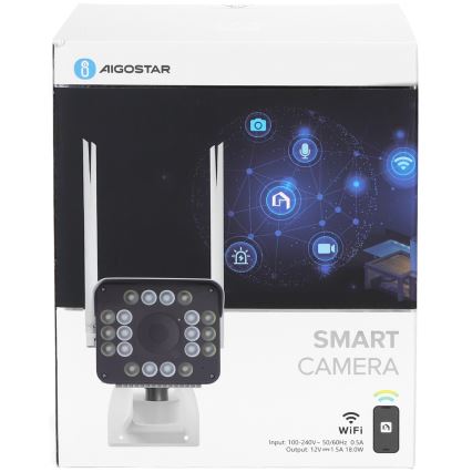 Aigostar - Inteligentna kamera zewnętrzna 1080p 230V Wi-Fi IP66