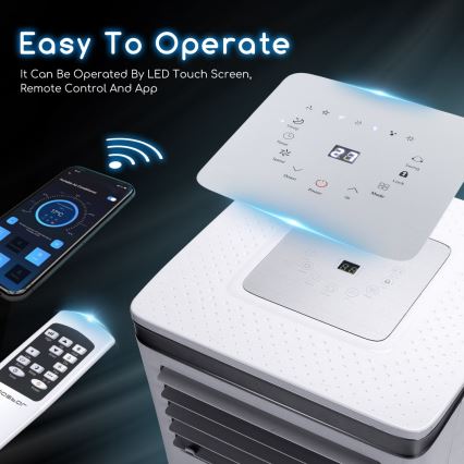 Aigostar - Inteligentna mobilna klimatyzacja 1003W/230V Wi-Fi + pilot