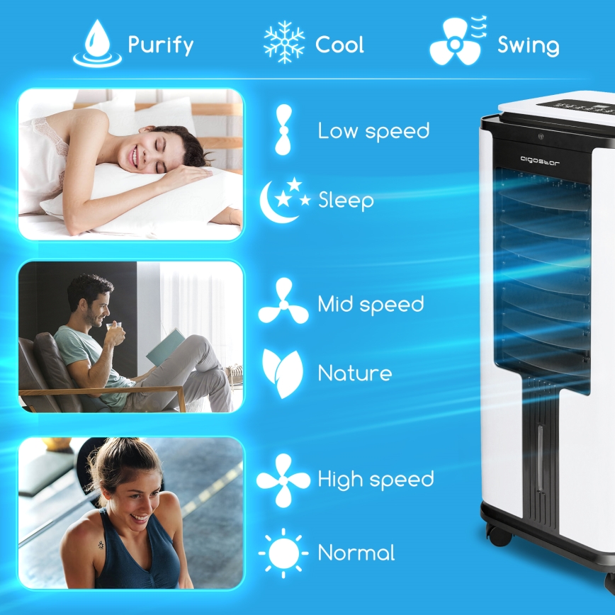 Aigostar - Inteligentny klimatyzer 75W/230V Wi-Fi + pilot
