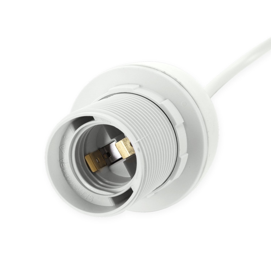 Aigostar - Kabel zasilający 1xE27/60W/250V biały