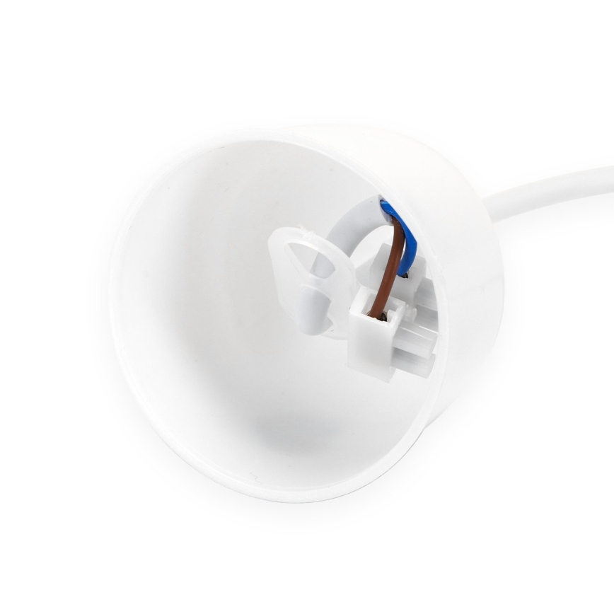 Aigostar - Kabel zasilający 1xE27/60W/250V biały