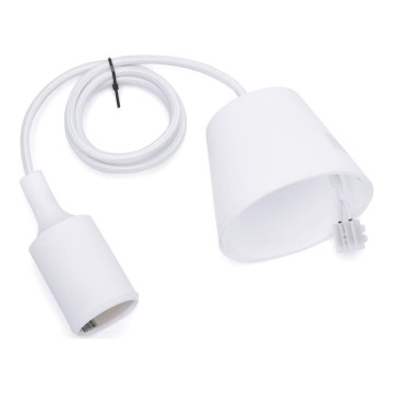 Aigostar - Kabel zasilający 1xE27/60W/250V biały