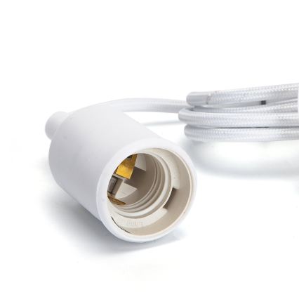 Aigostar - Kabel zasilający 1xE27/60W/250V biały