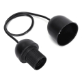 Aigostar - Kabel zasilający 1xE27/60W/250V czarny