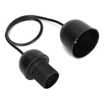 Aigostar - Kabel zasilający 1xE27/60W/250V czarny