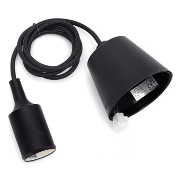 Aigostar - Kabel zasilający 1xE27/60W/250V czarny