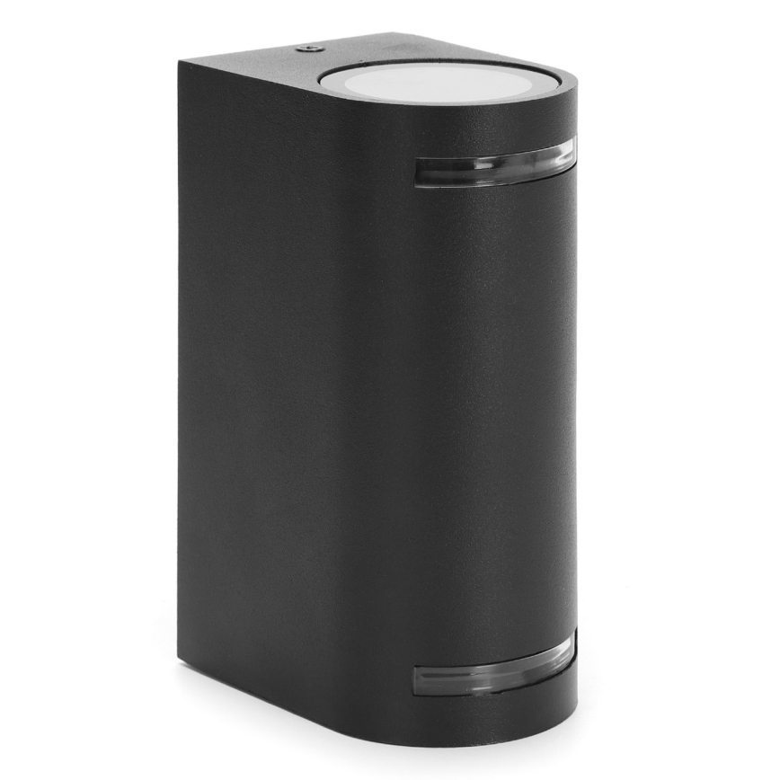 Aigostar - Kinkiet zewnętrzny 2xGU10/35W/230V czarny IP54