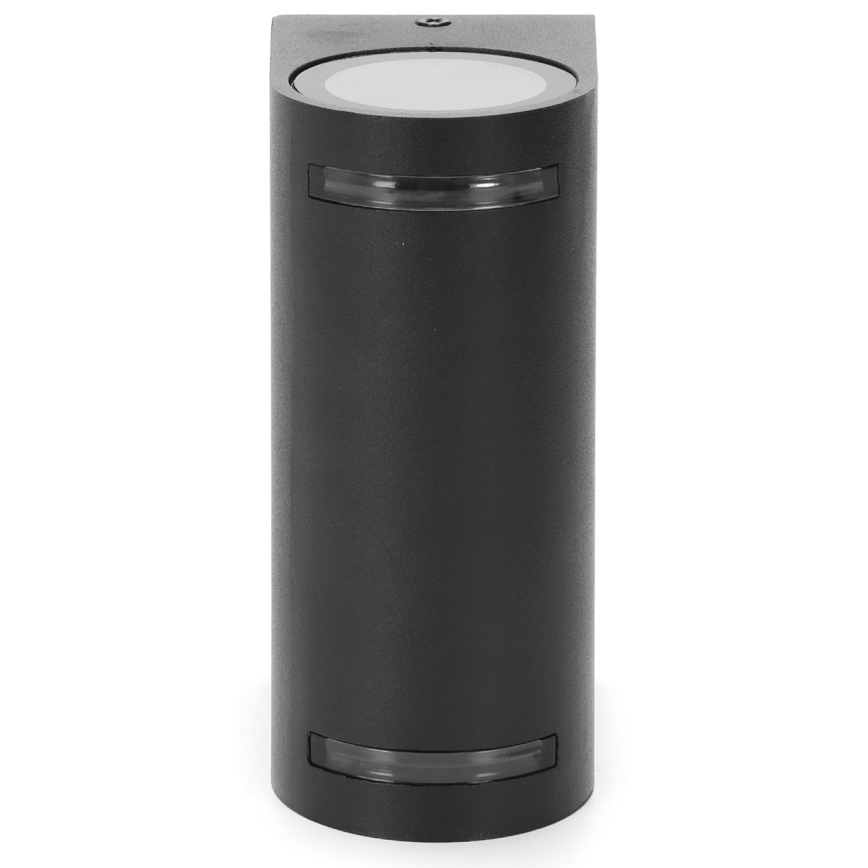 Aigostar - Kinkiet zewnętrzny 2xGU10/35W/230V czarny IP54