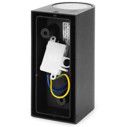 Aigostar - Kinkiet zewnętrzny 2xGU10/35W/230V czarny IP54
