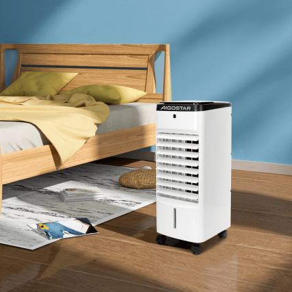 Aigostar - Klimatyzer 60W/230V biały + zdalne sterowanie