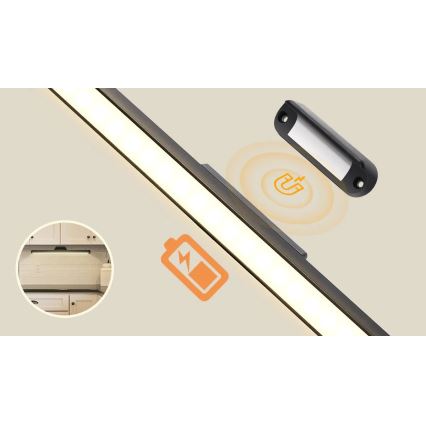 Aigostar - Ściemnialne ładowalne oświetlenie do lustra LED/2,9W/5V 2000 mAh
