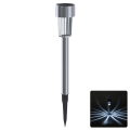 Aigostar - Lampa solarna LED/2V IP44 40 mAh matowy chrom