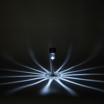 Aigostar - Lampa solarna LED/2V IP44 40 mAh matowy chrom