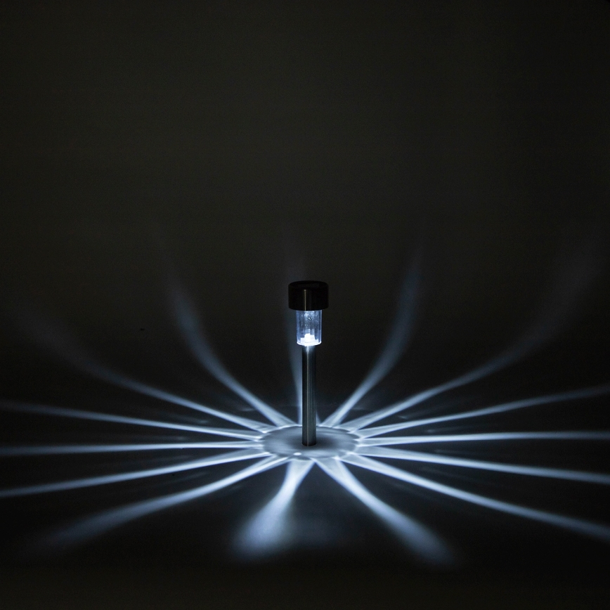 Aigostar - Lampa solarna LED/2V IP44 40 mAh matowy chrom