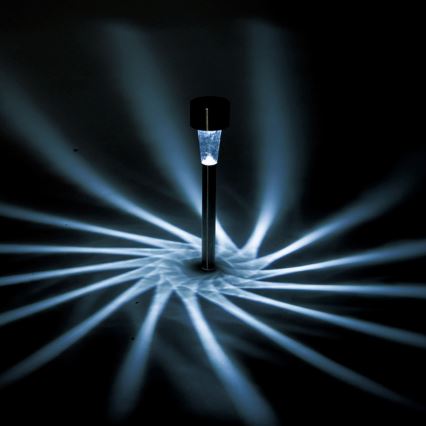 Aigostar - Lampa solarna LED/2V IP44 40 mAh matowy chrom