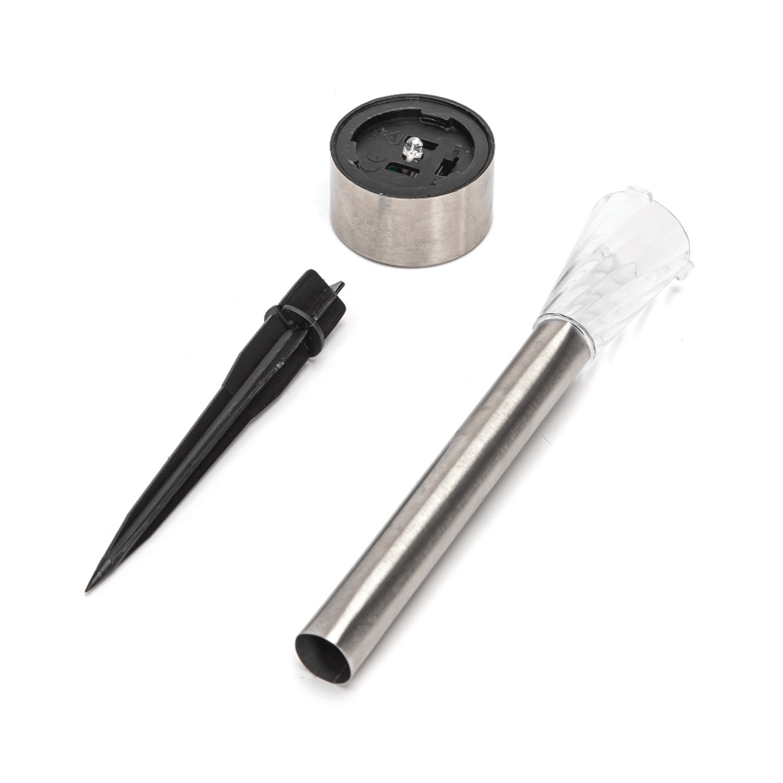 Aigostar - Lampa solarna LED/2V IP44 40 mAh matowy chrom