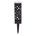 Aigostar - Lampa solarna LED LED/0,006W/1,2V 28,5 cm czarna 100 mAh 6500K IP44
