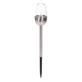 Aigostar - Lampa solarna LED LED/0,006W/1,2V 38,2 cm matowy chrom 2700K IP44 40 mAh