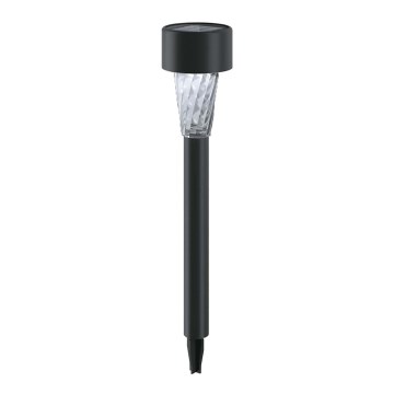Aigostar - Lampa solarna LED LED/0,006W/1,2V 40 mAh 29,5 cm czarna 6500K IP44