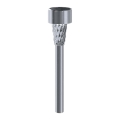 Aigostar - Lampa solarna LED LED/0,006W/1,2V 40 mAh 29,5 cm matowy chrom 6500K IP44