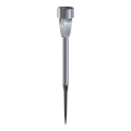Aigostar - Lampa solarna LED LED/0,006W/1,2V 40 mAh 29,7 cm chrom matowy 6500K IP44