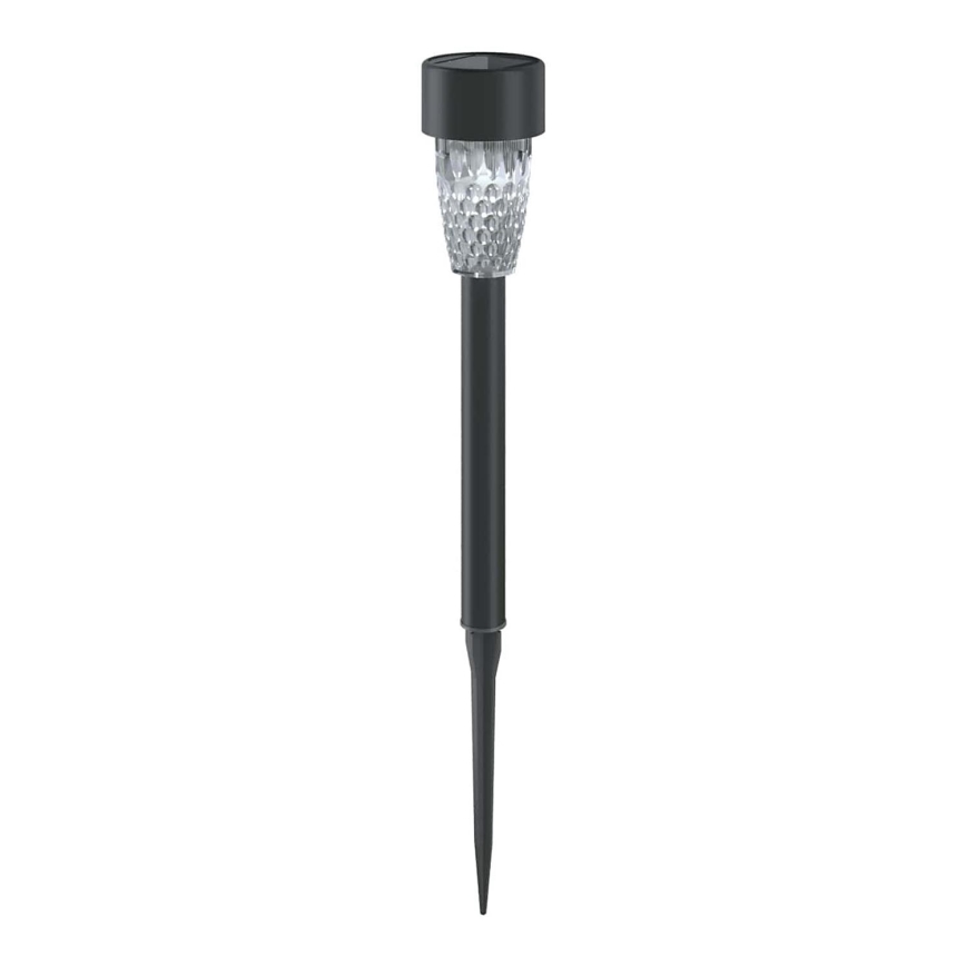 Aigostar - Lampa solarna LED LED/0,006W/1,2V 40 mAh 29,7 cm czarna 6500K IP44