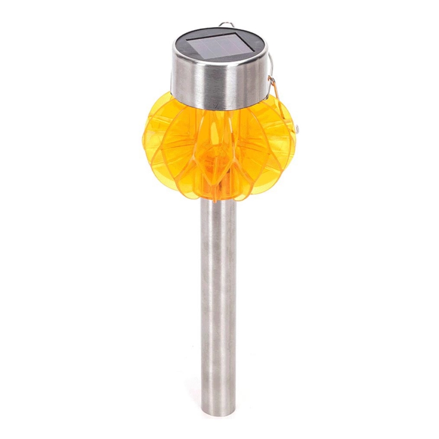 Aigostar - Lampa solarna LED LED/0,012W/1,2V 38,4 cm 3000K IP44 pomarańczowa 100 mAh